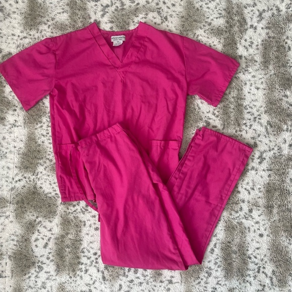 Scrubstar Pants - Hot pink scrubs